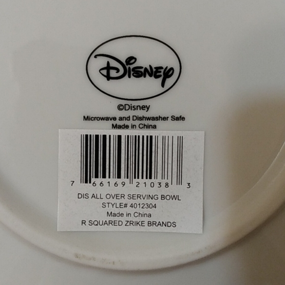 Disney Mickey Minnie Mouse Large Ceramic Serving Bowl Salad Soup Kitchen… - Picture 4 of 11